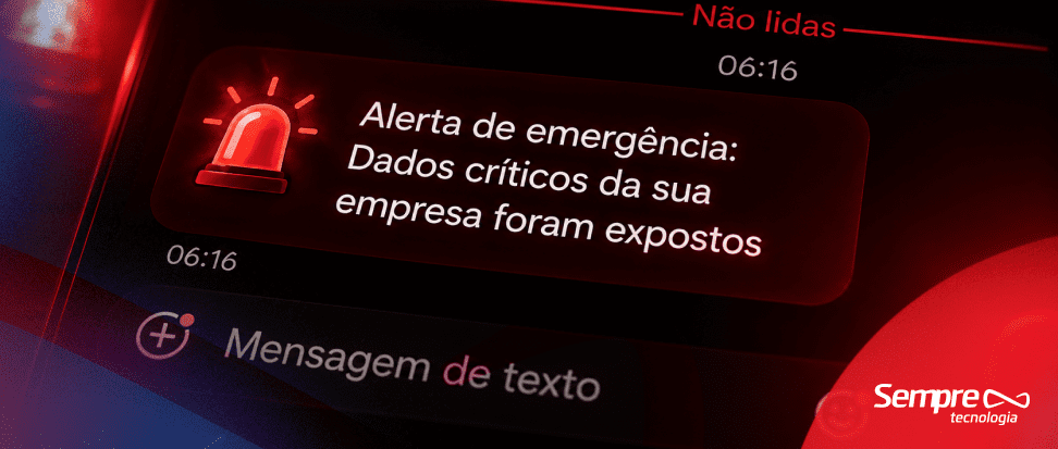 O alerta não era verdadeiro. O prejuízo pode ser.